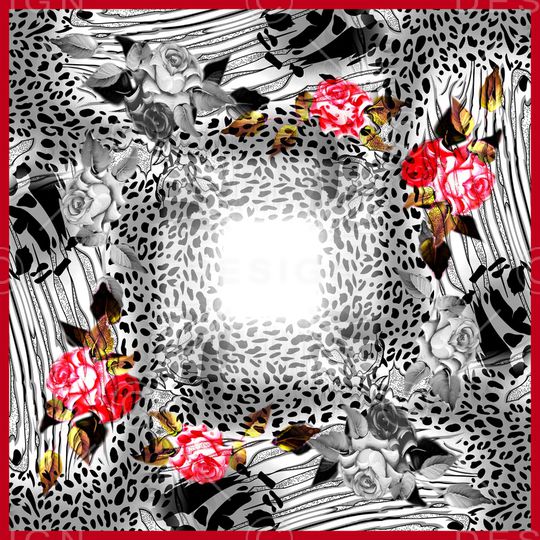 动物纹印花华亿平台图片