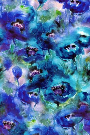 水墨印花华亿平台图片