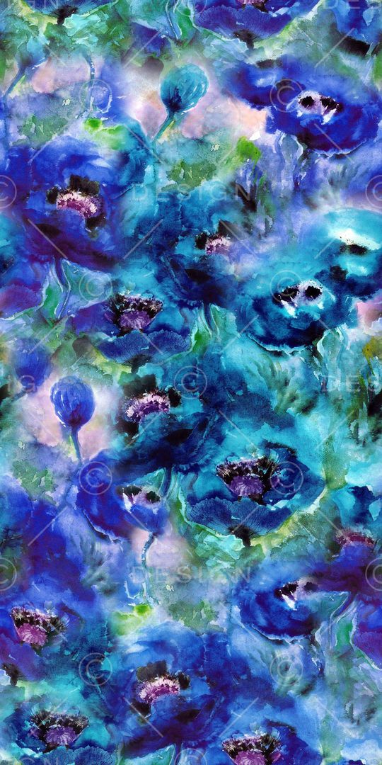 水墨印花华亿平台图片