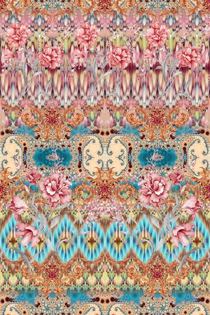 抽象印花华亿平台图片