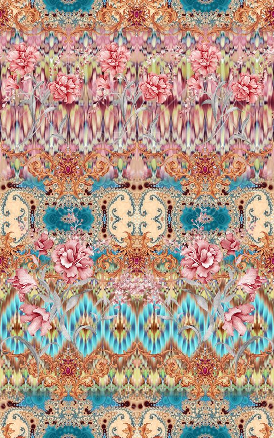 抽象印花华亿平台图片