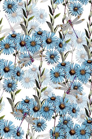 野菊花印花华亿平台图片