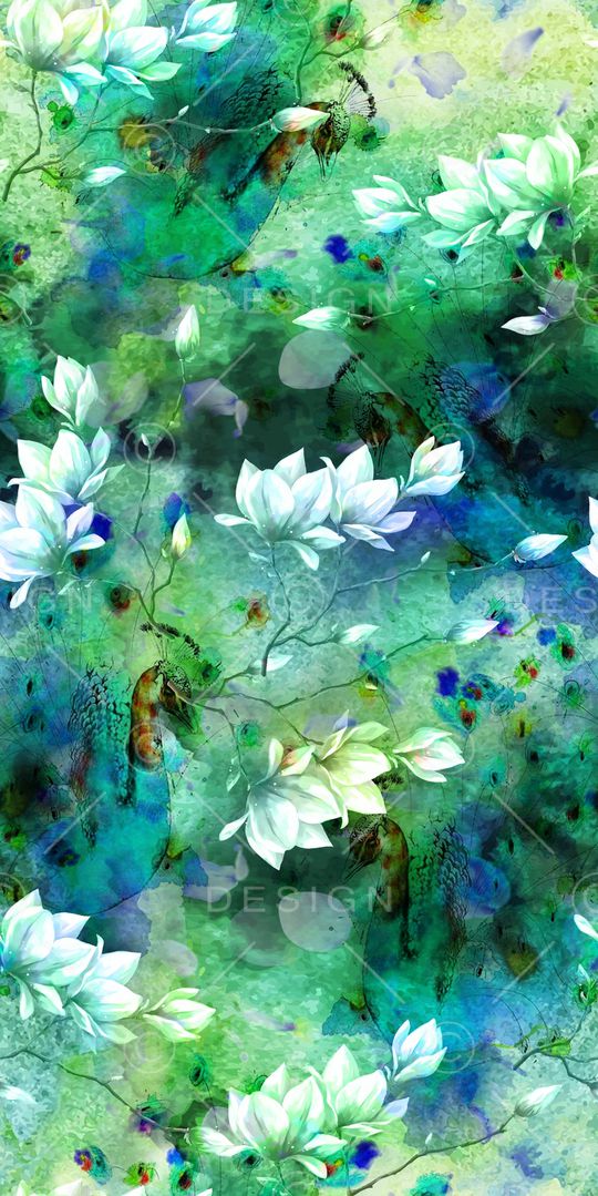 花鸟印花华亿平台图片