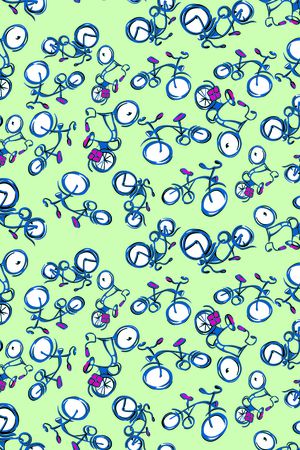 自行车印花华亿平台图片