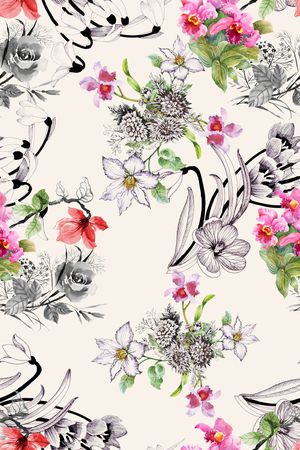 手绘印花华亿平台图片