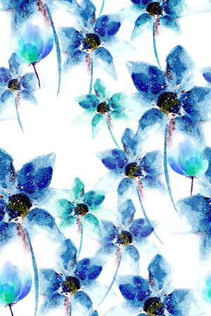 水墨印花华亿平台图片