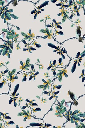 水墨印花华亿平台图片