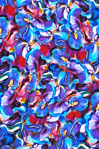 抽象印花华亿平台图片