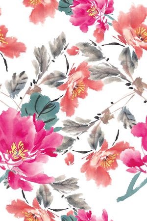 花朵印花华亿平台图片