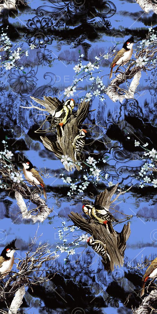 鸟印花华亿平台图片