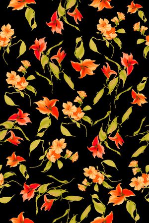 小碎花印花华亿平台图片