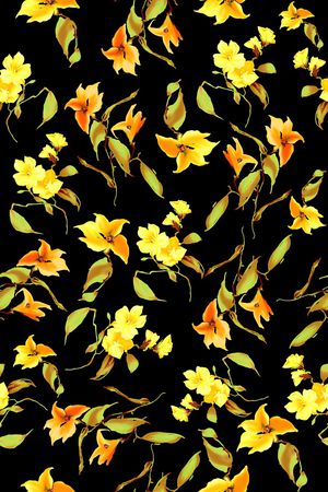 小碎花印花华亿平台图片