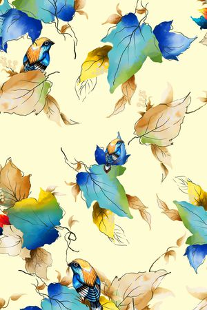 鸟印花华亿平台图片