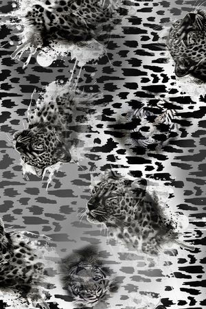 豹纹印花华亿平台图片