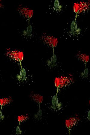 玫瑰印花华亿平台图片