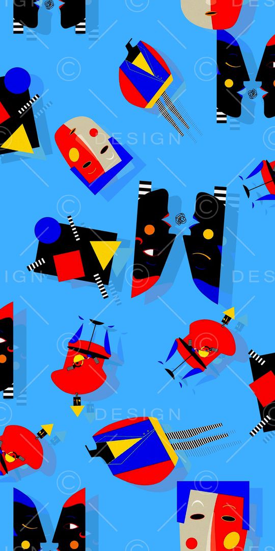 人物印花华亿平台图片