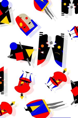 人物印花华亿平台图片