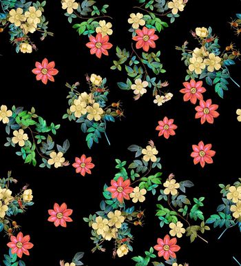 751693-复古手绘花卉B