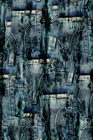 抽象手绘牛仔纹理数码印花印花华亿平台图片