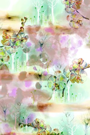 花卉印花华亿平台图片