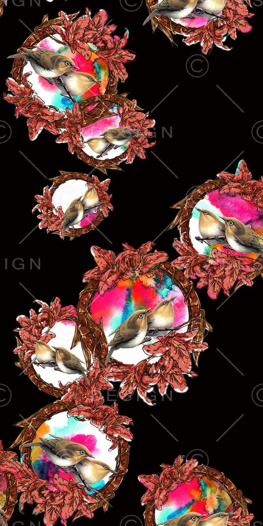 花朵印花华亿平台图片