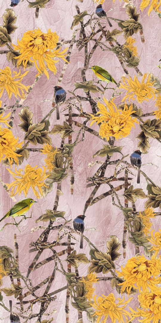 树枝印花华亿平台图片