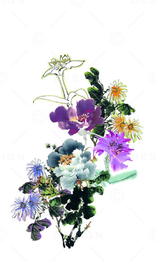 手绘印花华亿平台图片