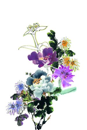 手绘印花华亿平台图片