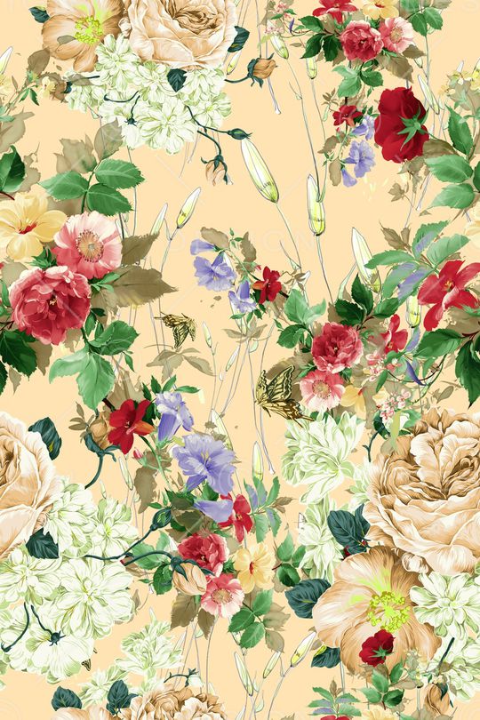 花朵印花华亿平台图片