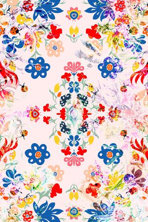 宫廷风印花华亿平台图片