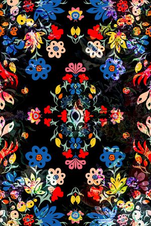 宫廷风印花华亿平台图片