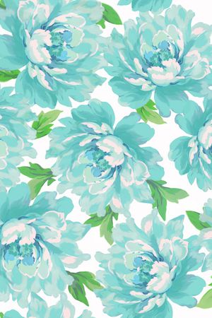 牡丹印花华亿平台图片