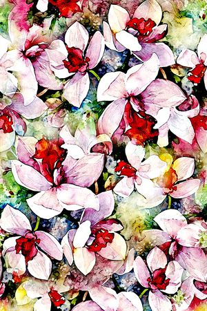 水彩印花华亿平台图片