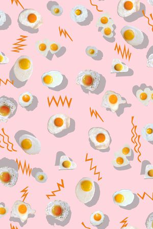 煎鸡蛋印花华亿平台图片