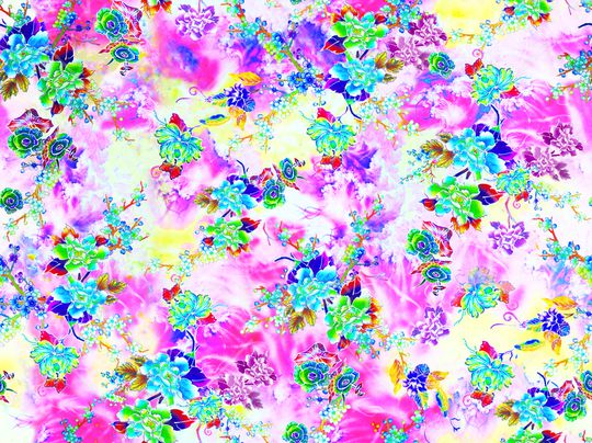 菊花印花华亿平台图片