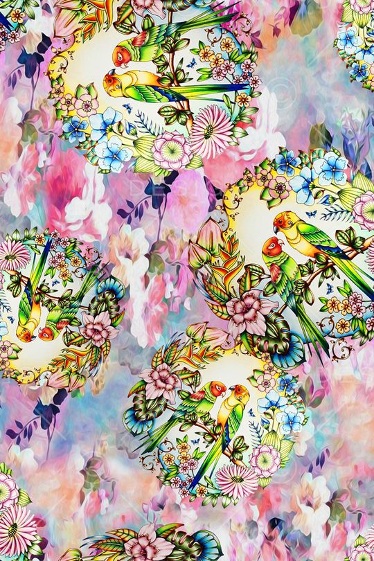 手绘印花华亿平台图片