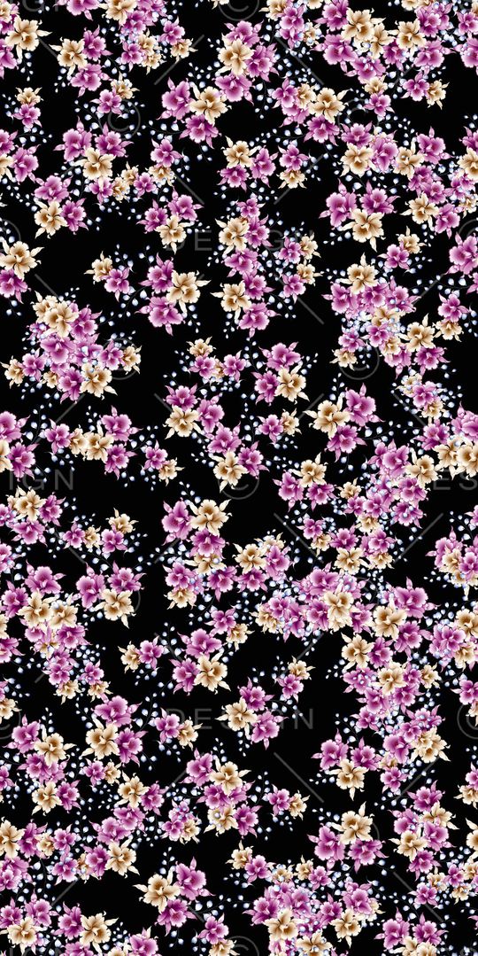 数码花卉类印花华亿平台图片