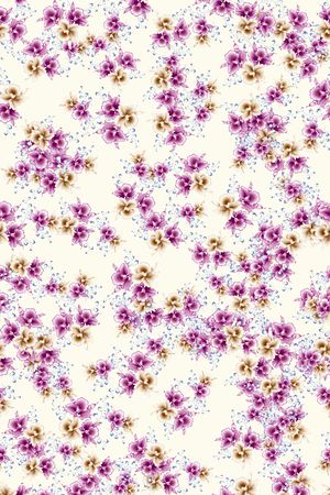 数码花卉类印花华亿平台图片