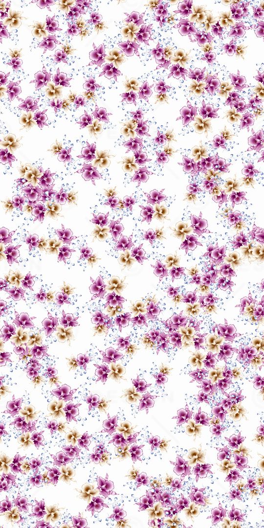 数码花卉类印花华亿平台图片