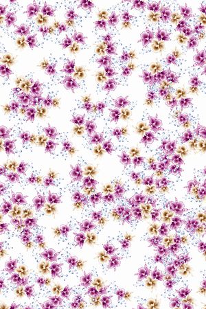 数码花卉类印花华亿平台图片