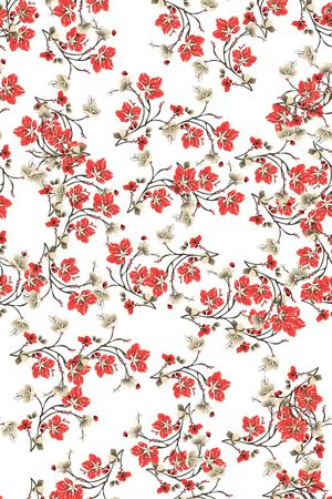 数码花卉类印花华亿平台图片