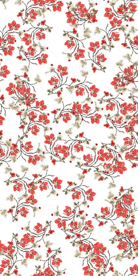 数码花卉类印花华亿平台图片