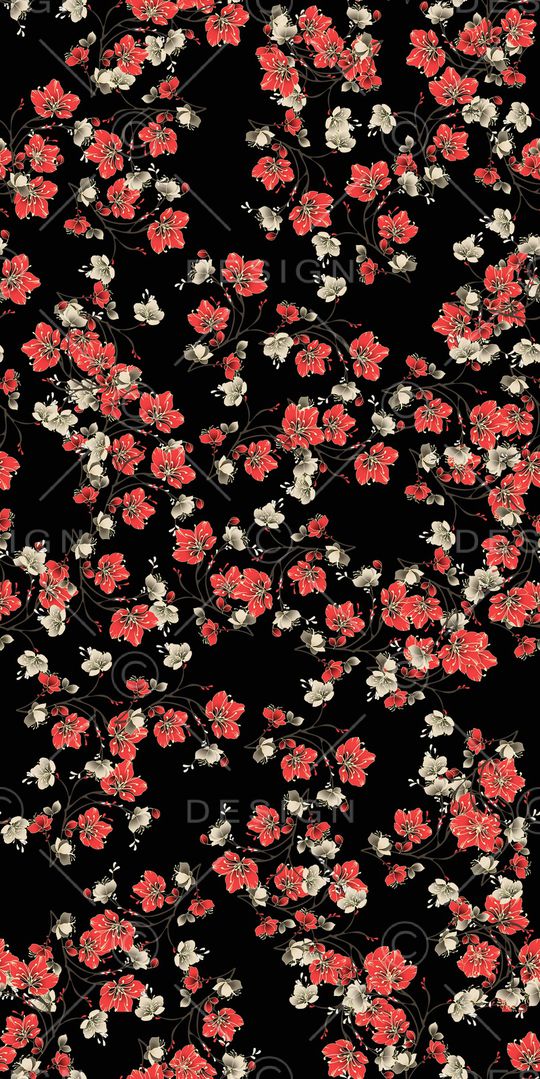 数码花卉类印花华亿平台图片