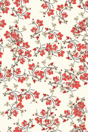 数码花卉类印花华亿平台图片