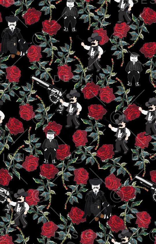 玫瑰印花华亿平台图片