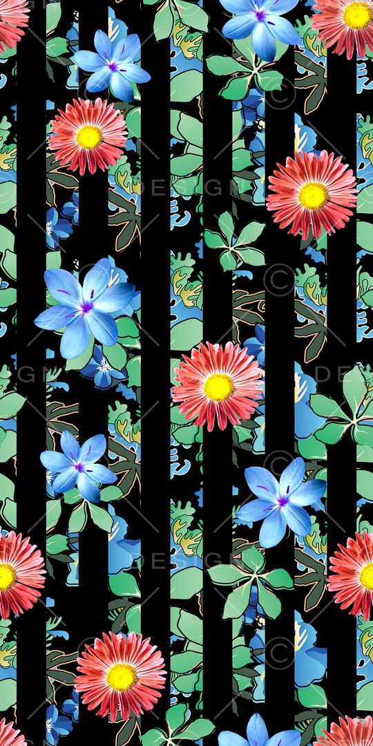 树叶印花华亿平台图片