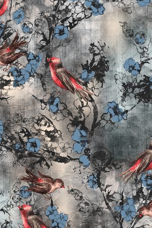 手绘印花华亿平台图片