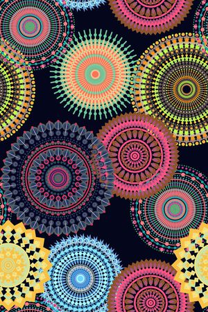 曼陀罗印花华亿平台图片