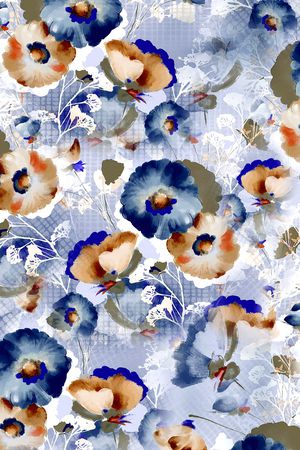 花鸟印花华亿平台图片