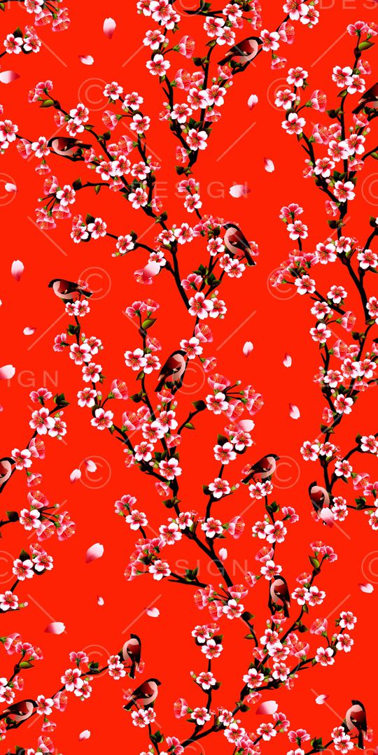 花鸟印花华亿平台图片